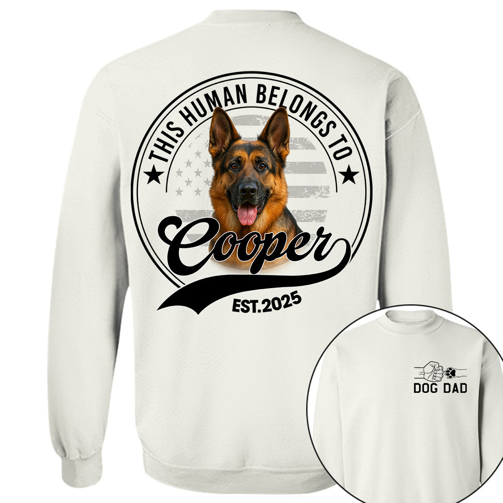 Personalized Dog Dad Mom Shirt, Custom Photo Dog, Gift For Dog Lover T1807