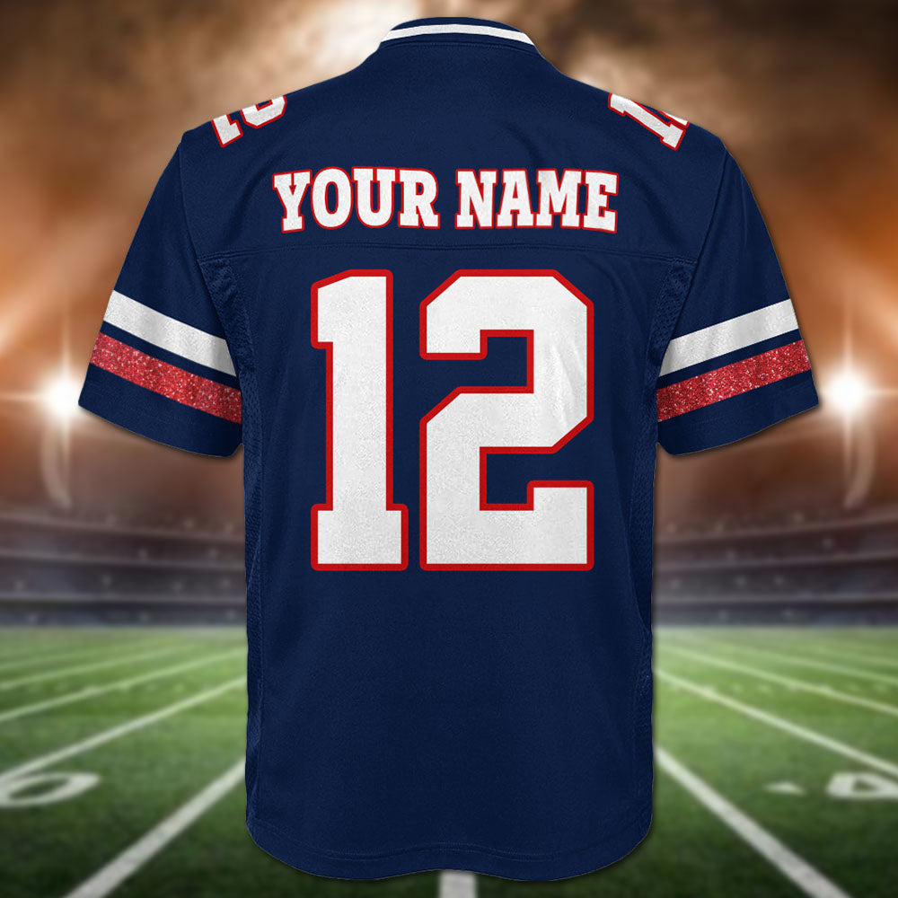 I’m Not Just His Dad I’m Also His #1 Fan, Personalized Football Mom Jersey, Custom Name, Number & Player Photo Na02 Pt99