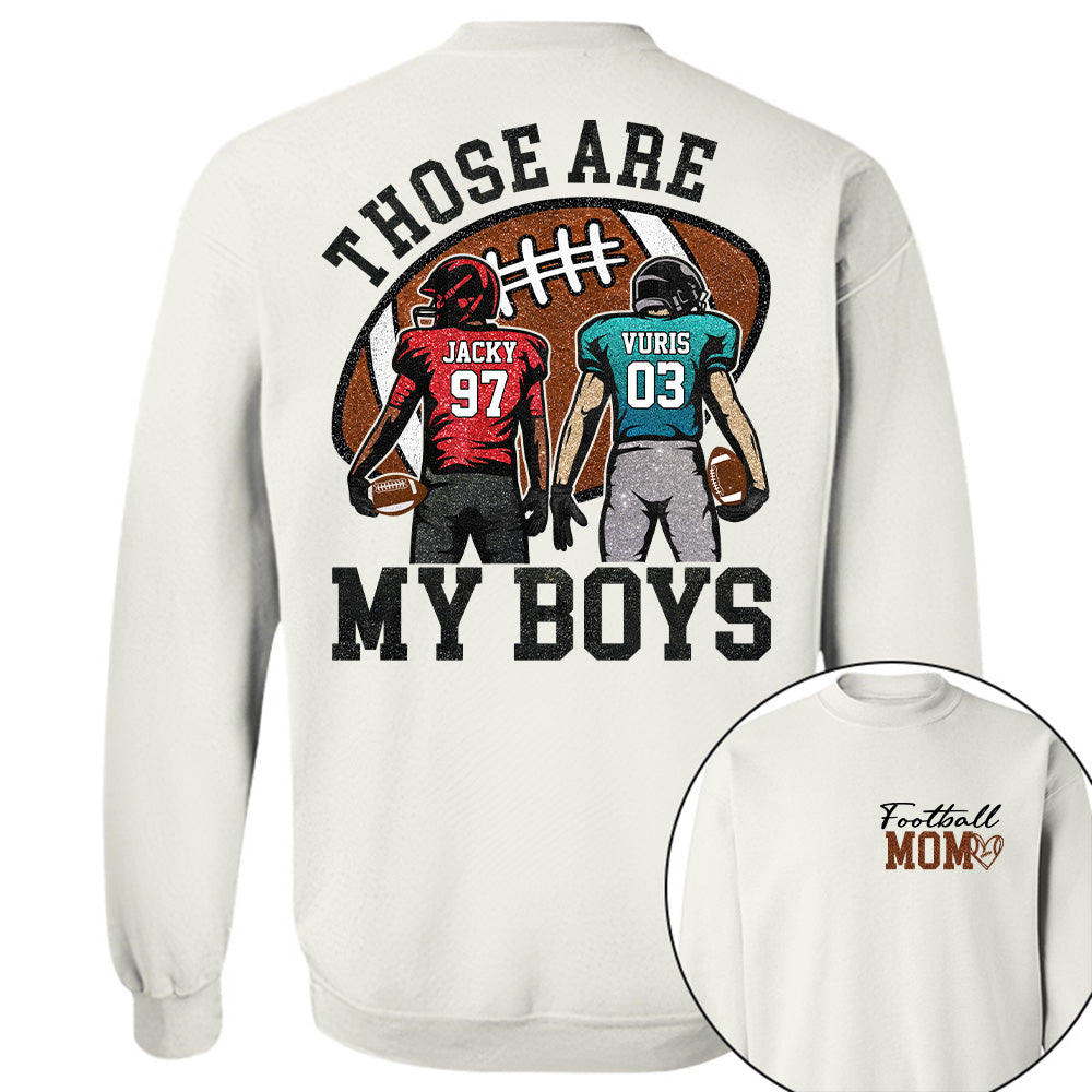 Personalized Football Mom Football Grandma Shirt Those Are My Kids Shirt Gift For Sport Family T1807 T24