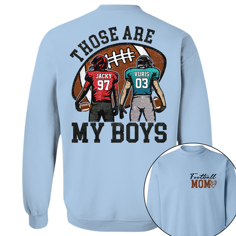 Personalized Football Mom Football Grandma Shirt Those Are My Kids Shirt Gift For Sport Family T1807 T24