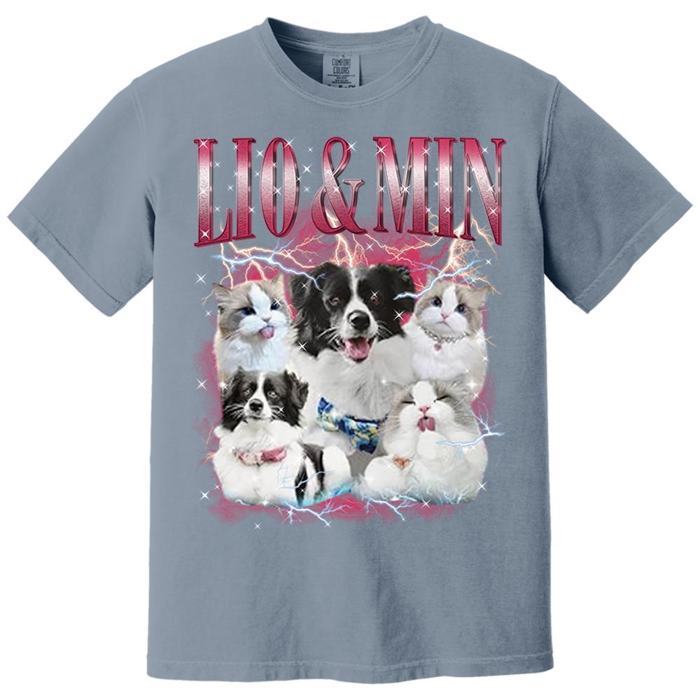 Custom Your Own Bootleg Rap Shirts for Boyfriend Girlfriend Face Shirt with Photo Gift for Him Her Pet Lovers Nh00