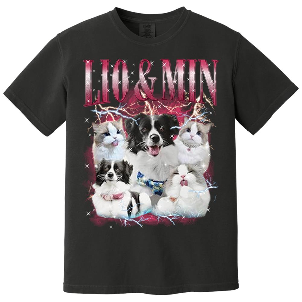 Custom Your Own Bootleg Rap Shirts for Boyfriend Girlfriend Face Shirt with Photo Gift for Him Her Pet Lovers Nh00