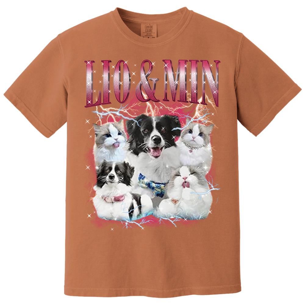 Custom Your Own Bootleg Rap Shirts for Boyfriend Girlfriend Face Shirt with Photo Gift for Him Her Pet Lovers Nh00