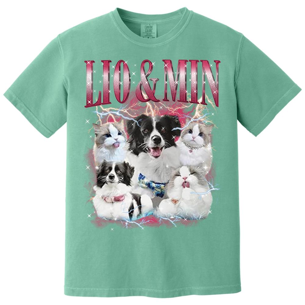 Custom Your Own Bootleg Rap Shirts for Boyfriend Girlfriend Face Shirt with Photo Gift for Him Her Pet Lovers Nh00