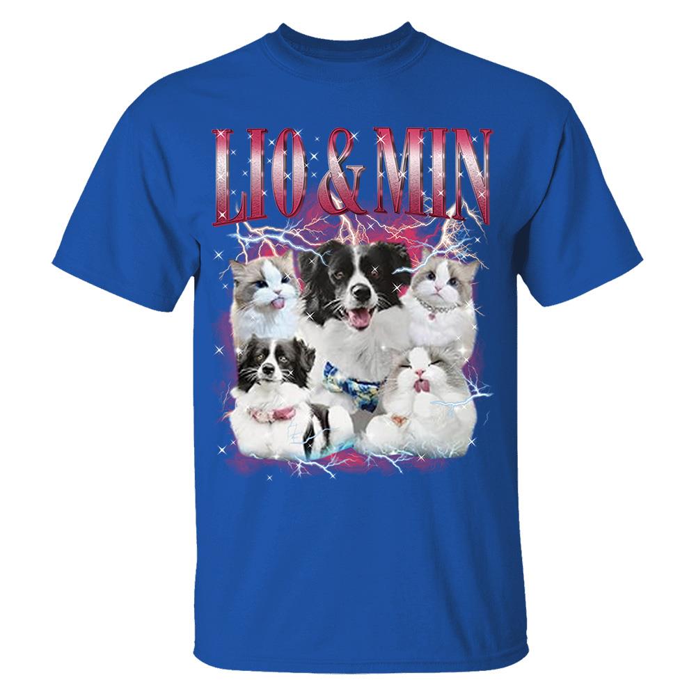 Custom Your Own Bootleg Rap Shirts for Boyfriend Girlfriend Face Shirt with Photo Gift for Him Her Pet Lovers Nh00