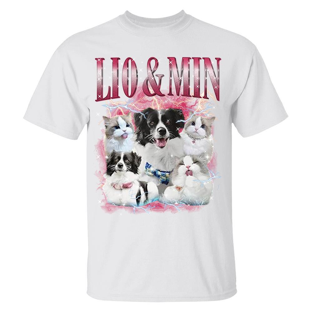 Custom Your Own Bootleg Rap Shirts for Boyfriend Girlfriend Face Shirt with Photo Gift for Him Her Pet Lovers Nh00