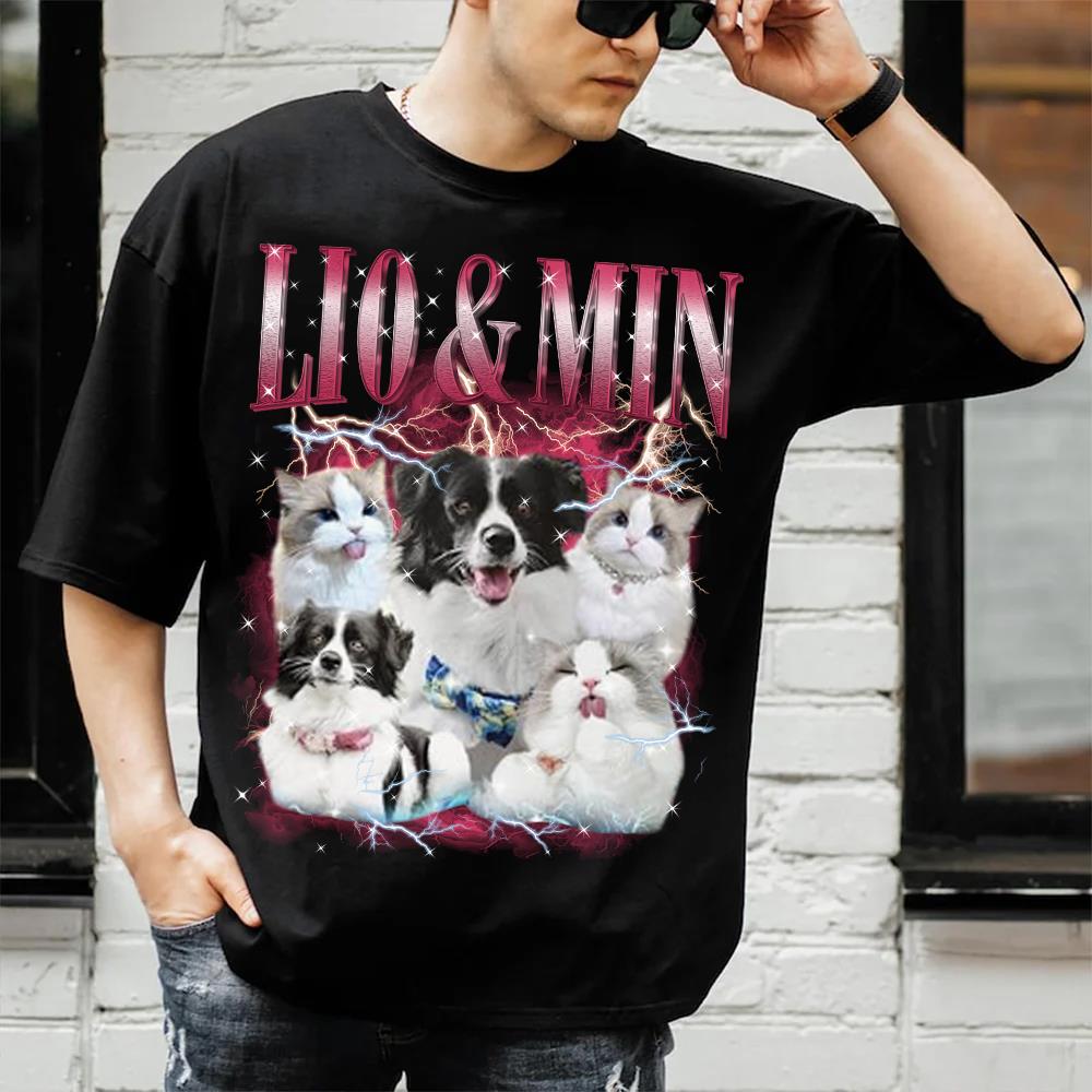 Custom Your Own Bootleg Rap Shirts for Boyfriend Girlfriend Face Shirt with Photo Gift for Him Her Pet Lovers Nh00
