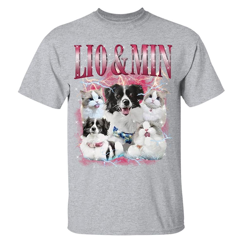 Custom Your Own Bootleg Rap Shirts for Boyfriend Girlfriend Face Shirt with Photo Gift for Him Her Pet Lovers Nh00