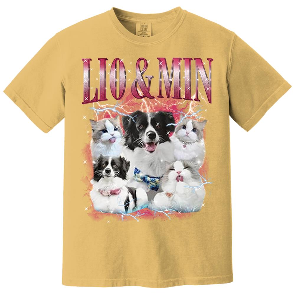 Custom Your Own Bootleg Rap Shirts for Boyfriend Girlfriend Face Shirt with Photo Gift for Him Her Pet Lovers Nh00