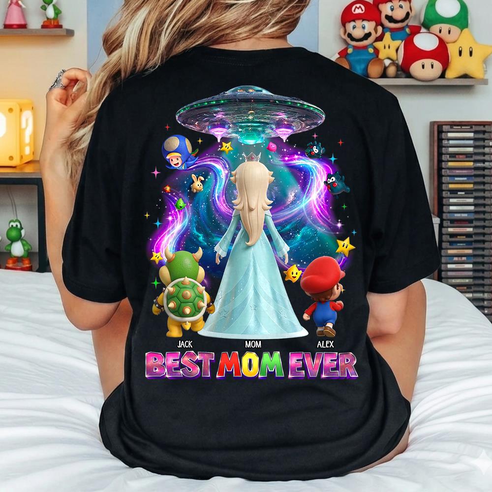 Galaxy Space Super Mommio Custom Shirt, Gift For Mom L0411 