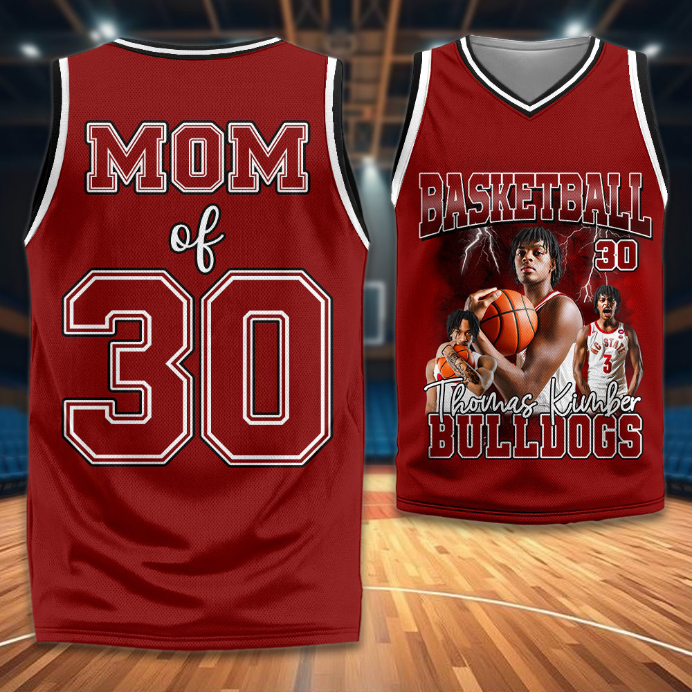 Personalized Basketball Jersey - Custom Your Photo - Gift For Basketball Player A2110