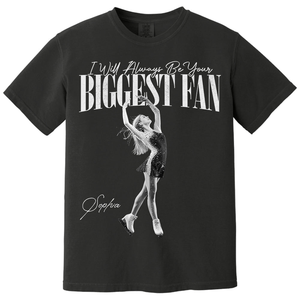 I'll Always Be Your Biggest Fan - Washed Tee Retro Bootleg Shirt For Figure Skating Na02