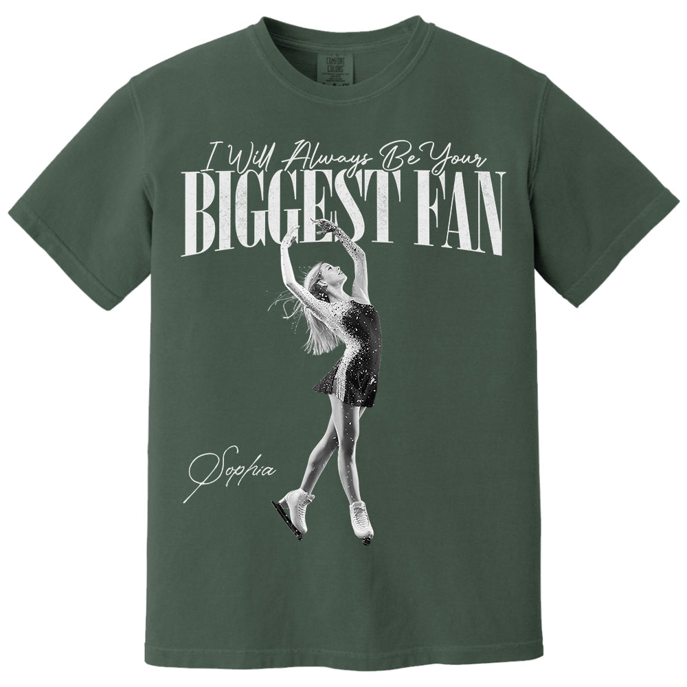 I'll Always Be Your Biggest Fan - Washed Tee Retro Bootleg Shirt For Figure Skating Na02