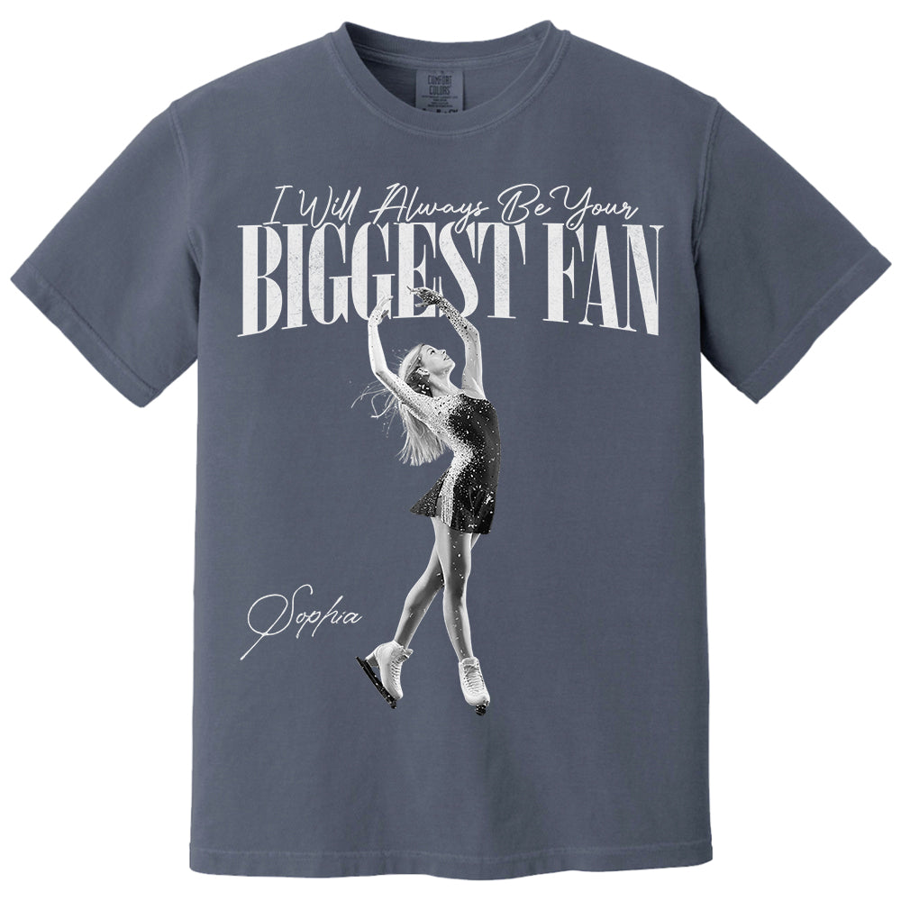 I'll Always Be Your Biggest Fan - Washed Tee Retro Bootleg Shirt For Figure Skating Na02