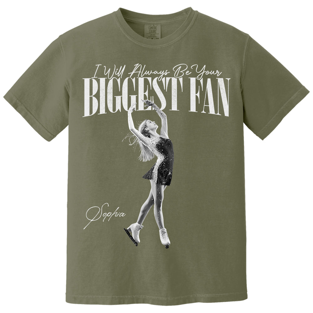 I'll Always Be Your Biggest Fan - Washed Tee Retro Bootleg Shirt For Figure Skating Na02