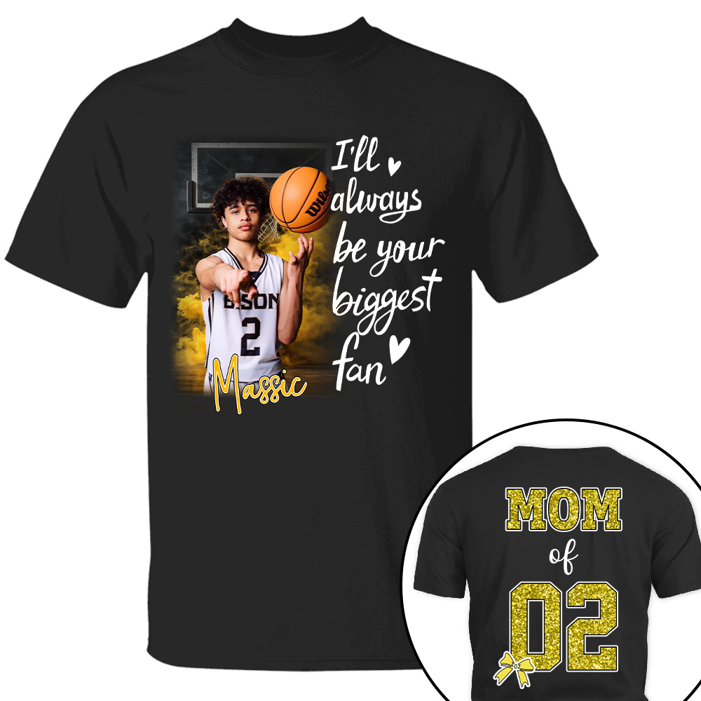 Custom Photo Basketball Shirt For Basketball Mom Grandma Sport Family Lovers T1807 T24