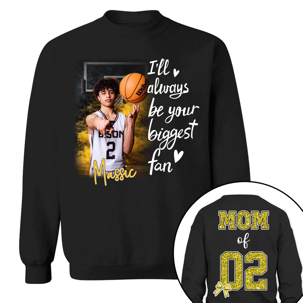 Custom Photo Basketball Shirt For Basketball Mom Grandma Sport Family Lovers T1807 T24