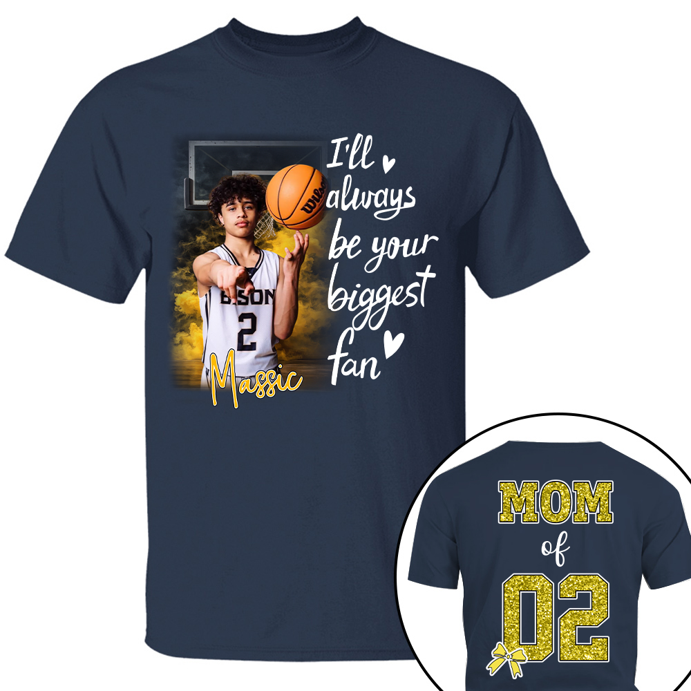 Custom Photo Basketball Shirt For Basketball Mom Grandma Sport Family Lovers T1807 T24