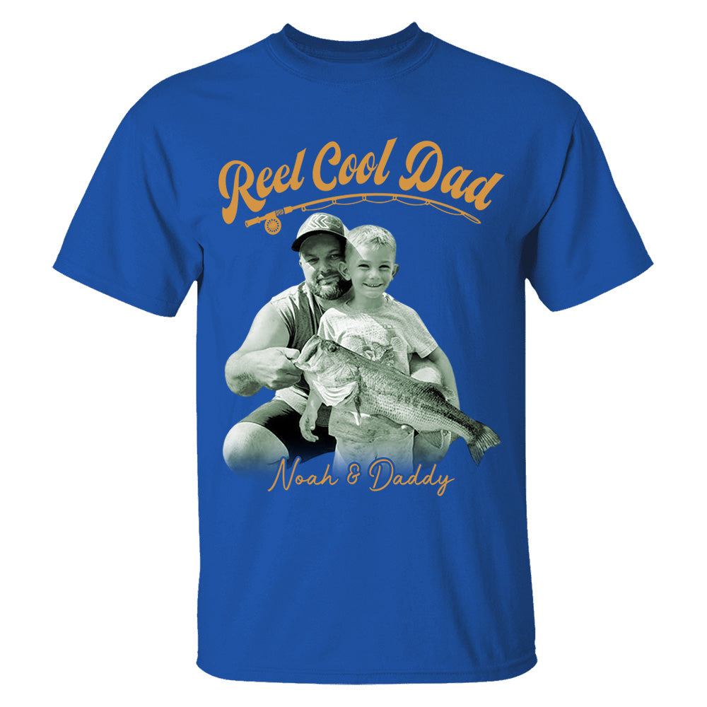 Reel Cool Dad - Personalized Vintage Shirt For Fishing Family - Gifts For Dad NA04 VH01