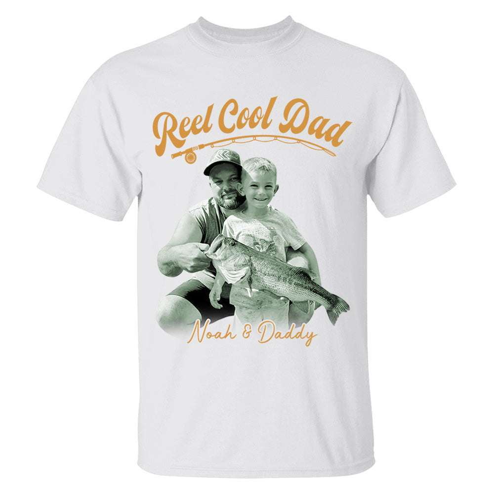 Reel Cool Dad - Personalized Vintage Shirt For Fishing Family - Gifts For Dad NA04 VH01