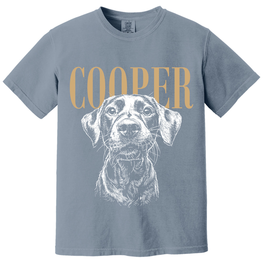Custom Pet Photo And Name Shirt,Personalized Comfort Colors Pet Shirt,Customized Picture Dog Shirt,Dog Lover Gift,Cat Mom Gift,Pet Loss Gift VH01