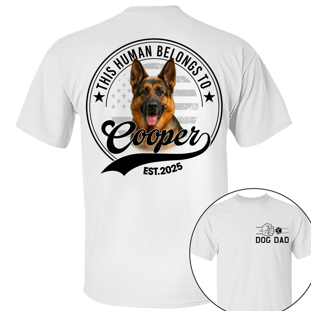 Personalized Dog Dad Mom Shirt, Custom Photo Dog, Gift For Dog Lover T1807