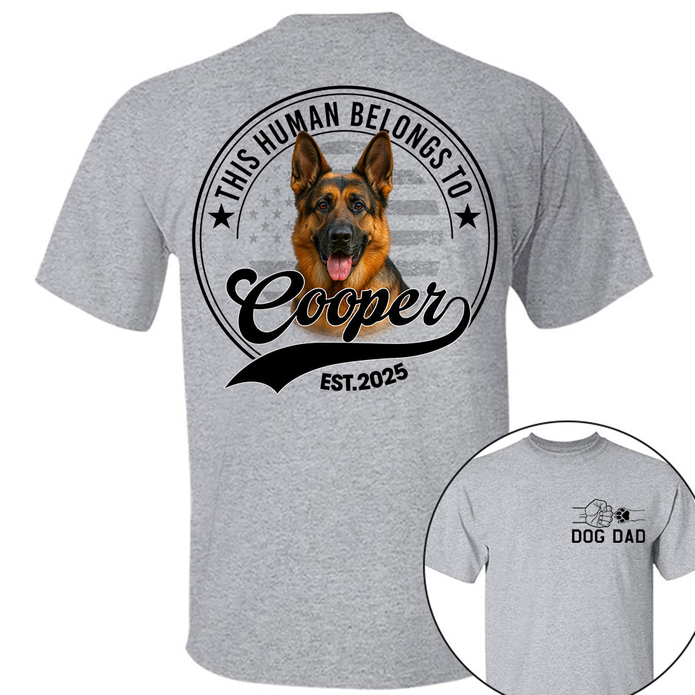 Personalized Dog Dad Mom Shirt, Custom Photo Dog, Gift For Dog Lover T1807