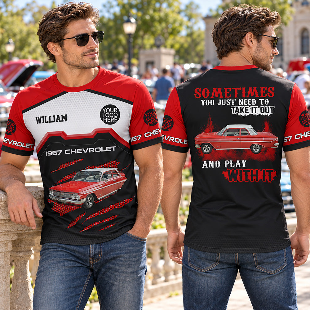 Take It Out & Play - Personalized Classic Car Photo Hoodie - Gift For Car Lovers K1702 MT2