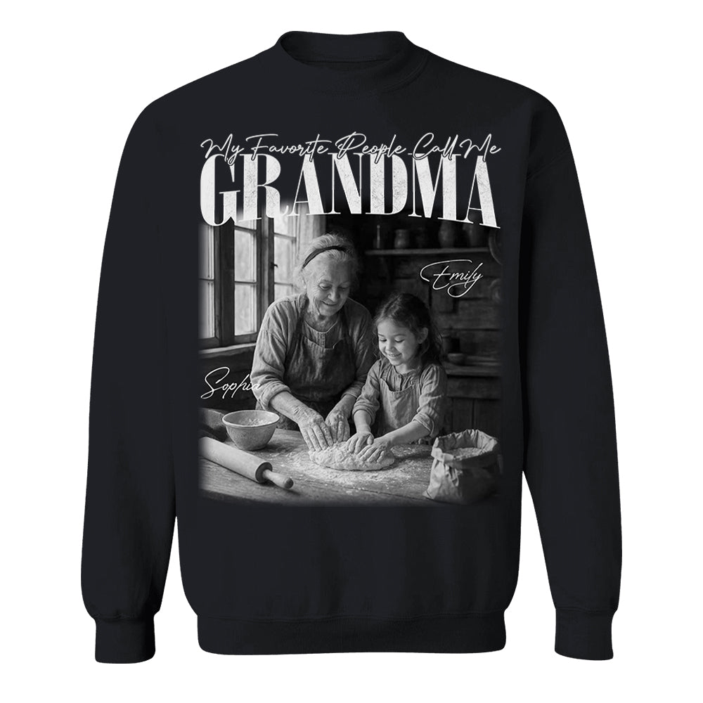 My Favorite People Call Me Grandma - Washed Tee Retro Bootleg Shirt For Mother's Day T1807