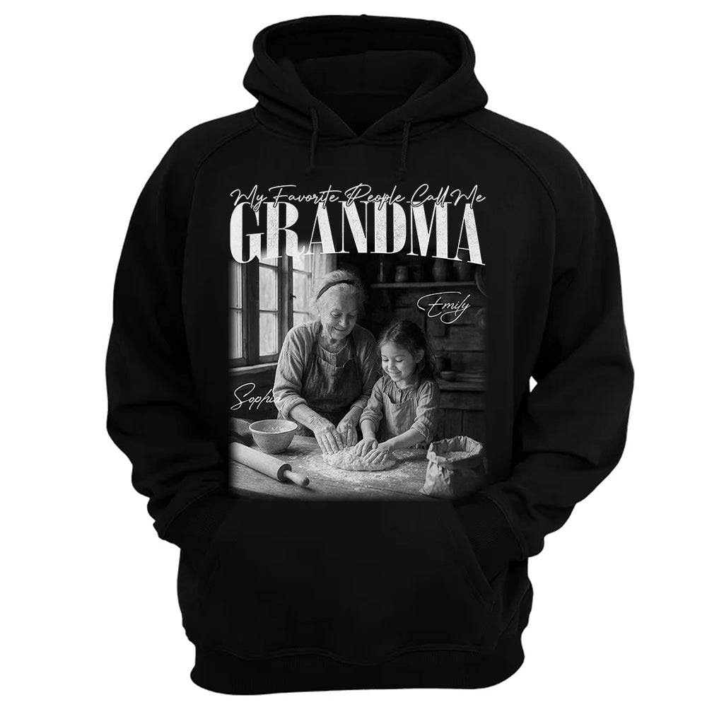 My Favorite People Call Me Grandma - Washed Tee Retro Bootleg Shirt For Mother's Day T1807