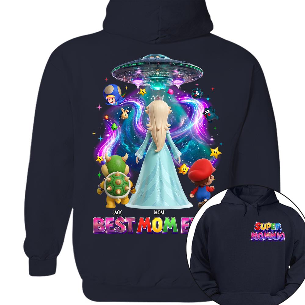 Galaxy Space Super Mommio Custom Shirt, Gift For Mom L0411 