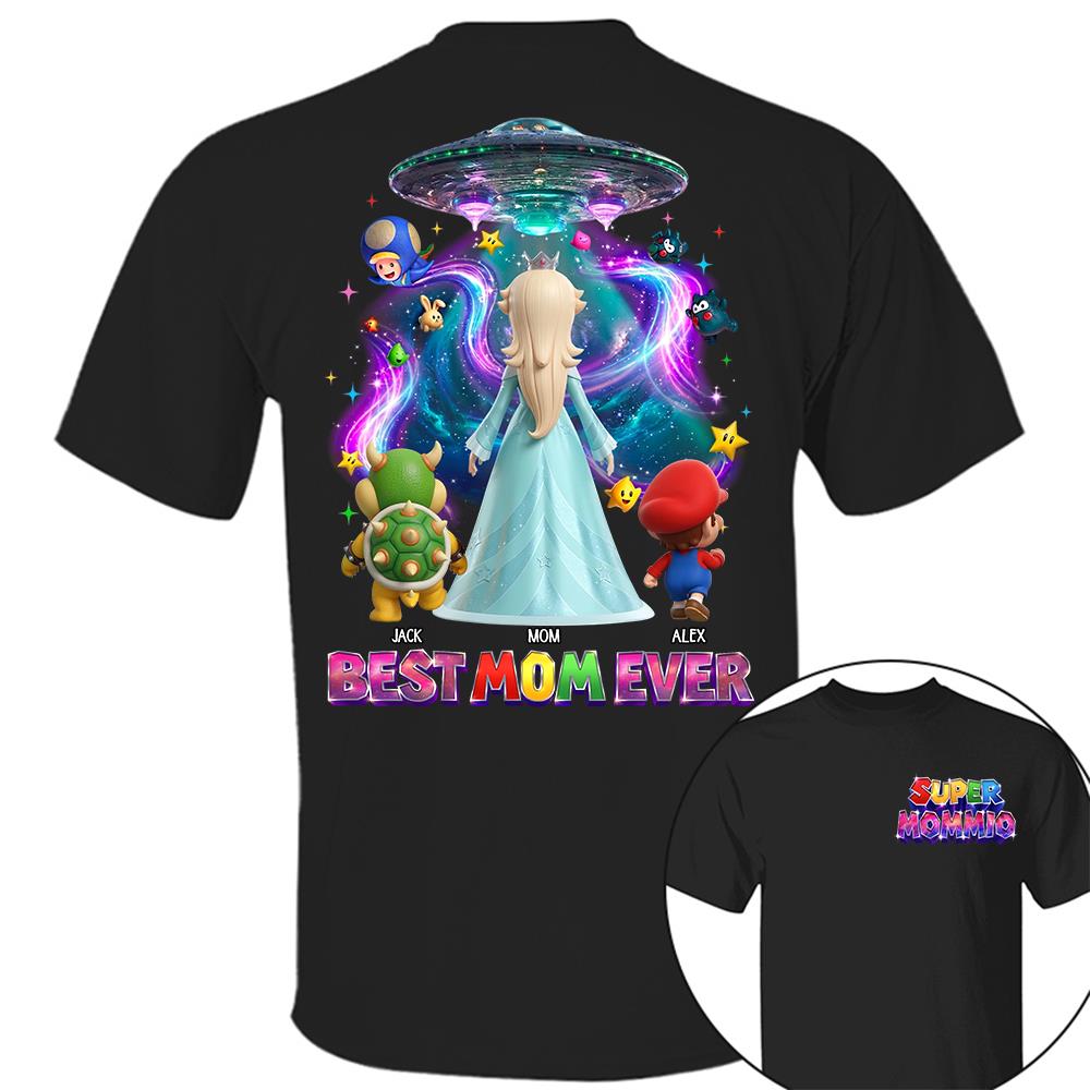 Galaxy Space Super Mommio Custom Shirt, Gift For Mom L0411 