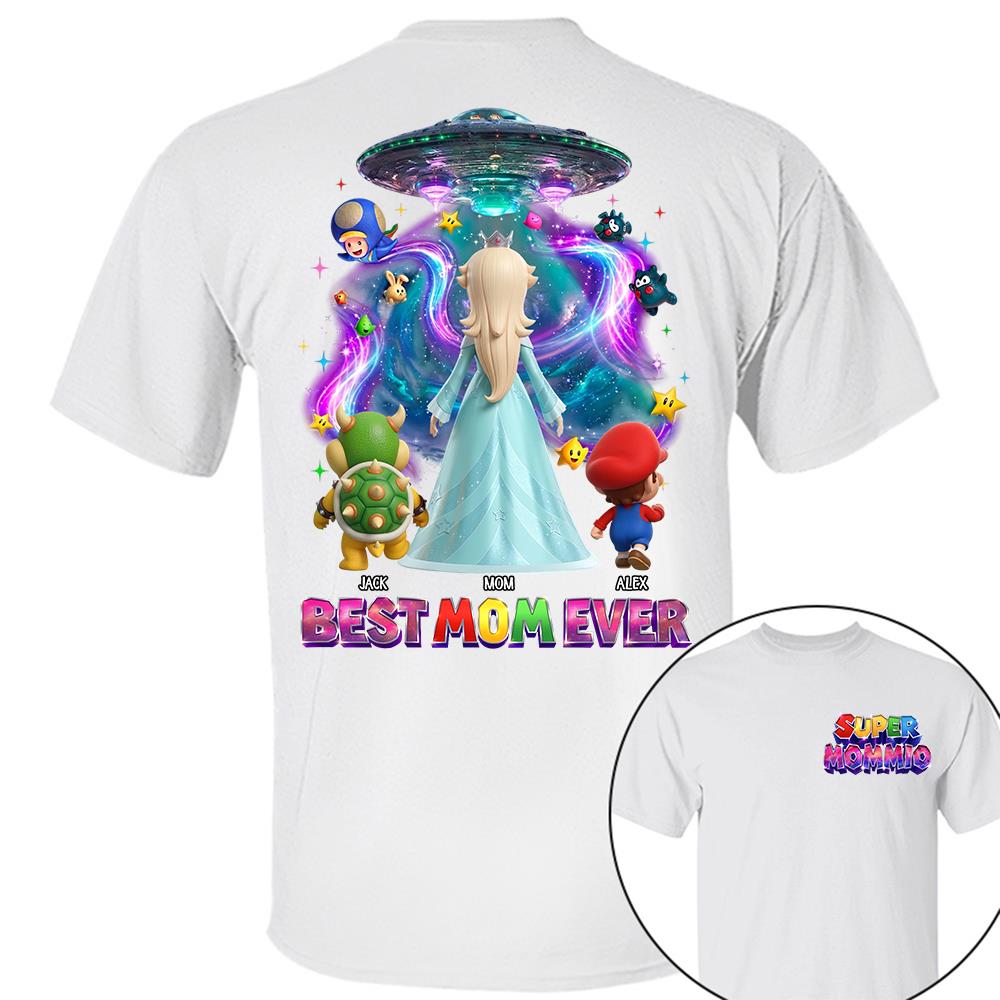 Galaxy Space Super Mommio Custom Shirt, Gift For Mom L0411 
