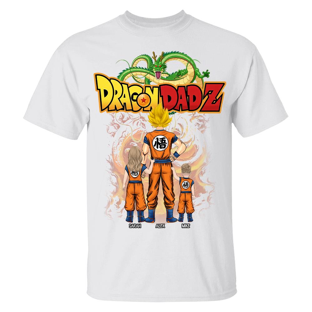 Custom Best Dad Saiyan Shirt, Dragon Dad  Shirt Gift For Father's Day L0411 Hv01
