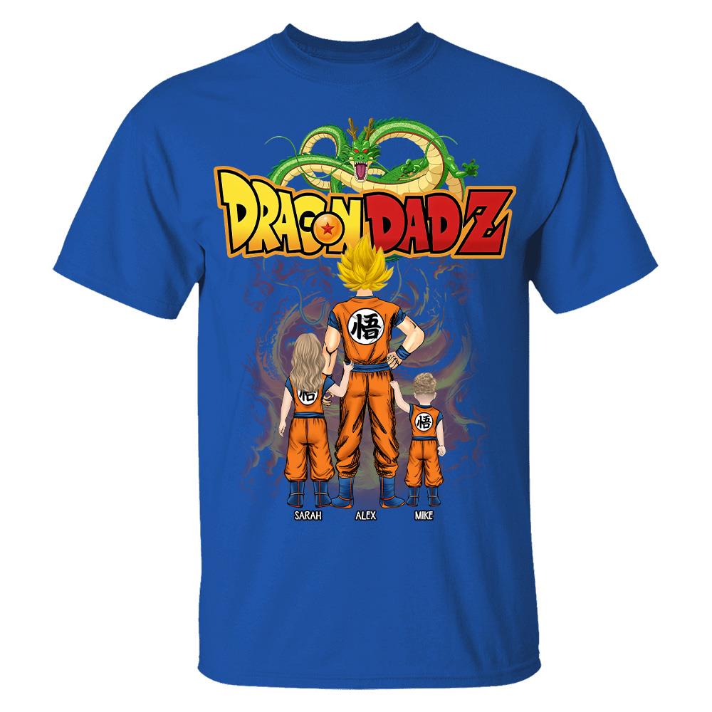 Custom Best Dad Saiyan Shirt, Dragon Dad  Shirt Gift For Father's Day L0411 Hv01