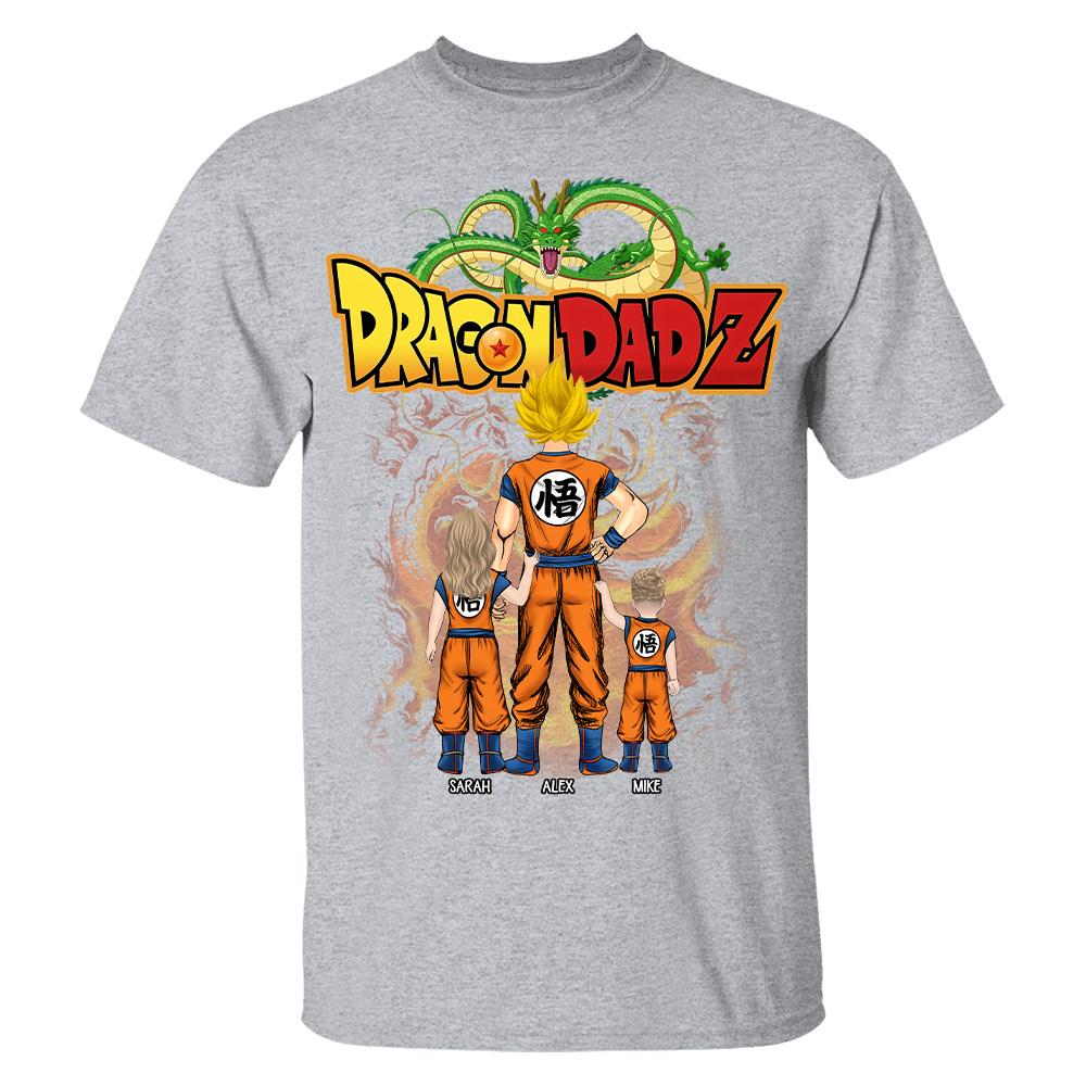 Custom Best Dad Saiyan Shirt, Dragon Dad  Shirt Gift For Father's Day L0411 Hv01
