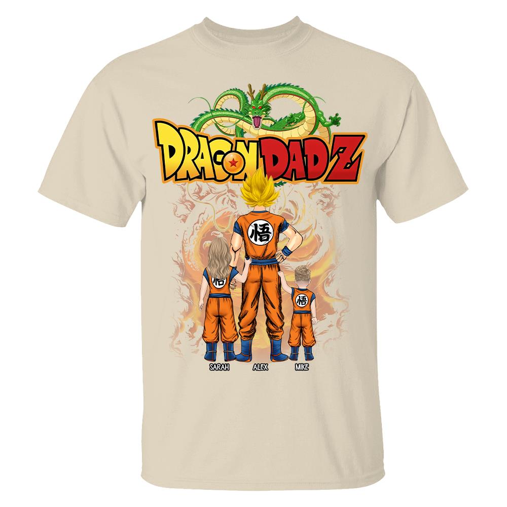 Custom Best Dad Saiyan Shirt, Dragon Dad  Shirt Gift For Father's Day L0411 Hv01