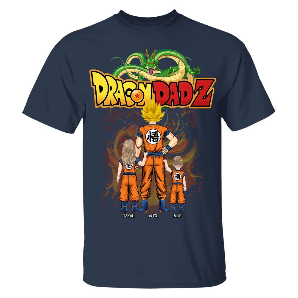 Custom Best Dad Saiyan Shirt, Dragon Dad  Shirt Gift For Father's Day L0411 Hv01