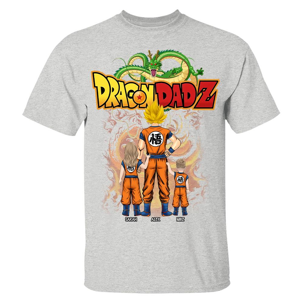 Custom Best Dad Saiyan Shirt, Dragon Dad  Shirt Gift For Father's Day L0411 Hv01