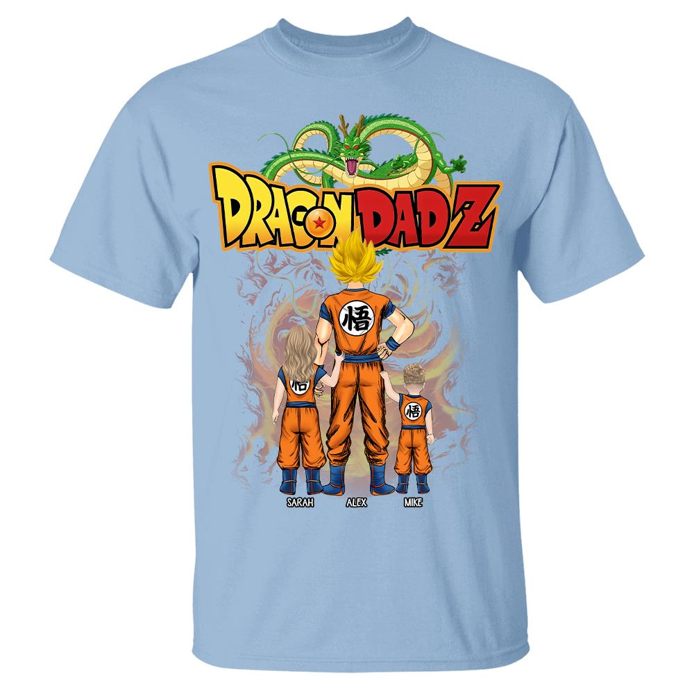 Custom Best Dad Saiyan Shirt, Dragon Dad  Shirt Gift For Father's Day L0411 Hv01