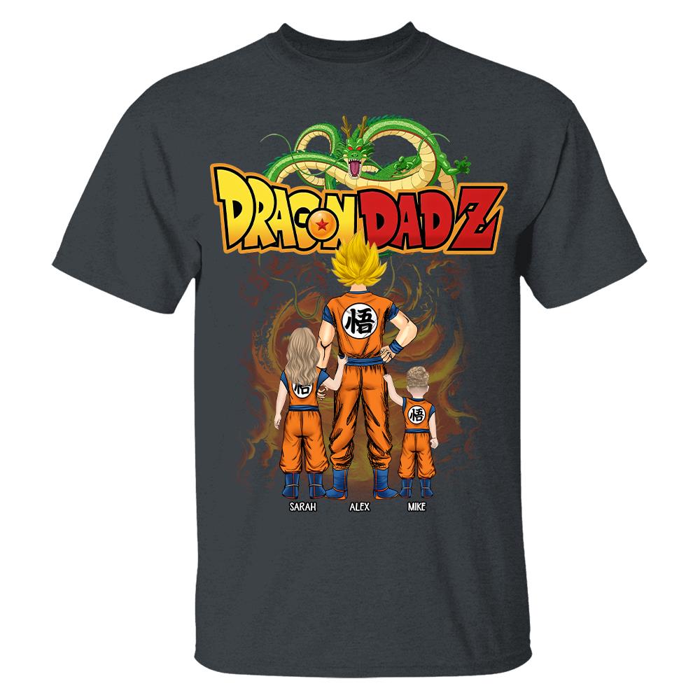 Custom Best Dad Saiyan Shirt, Dragon Dad  Shirt Gift For Father's Day L0411 Hv01