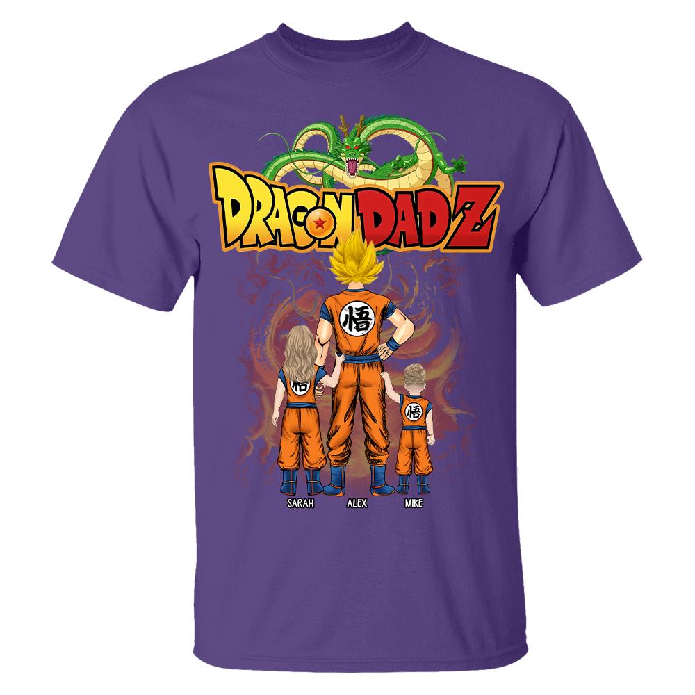 Custom Best Dad Saiyan Shirt, Dragon Dad  Shirt Gift For Father's Day L0411 Hv01