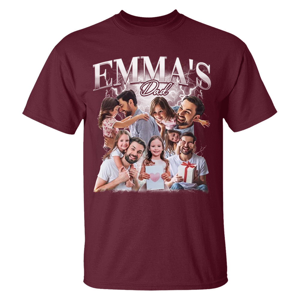 Fathers Day Gift From Daughter, Customized Dad Own Bootleg Rap Tee Shirts, Custom Vintage Shirt
