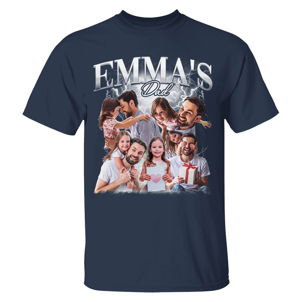 Fathers Day Gift From Daughter, Customized Dad Own Bootleg Rap Tee Shirts, Custom Vintage Shirt