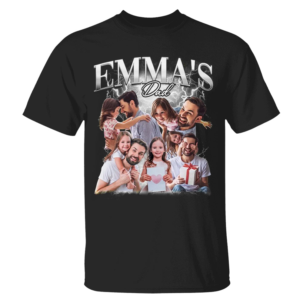 Fathers Day Gift From Daughter, Customized Dad Own Bootleg Rap Tee Shirts, Custom Vintage Shirt