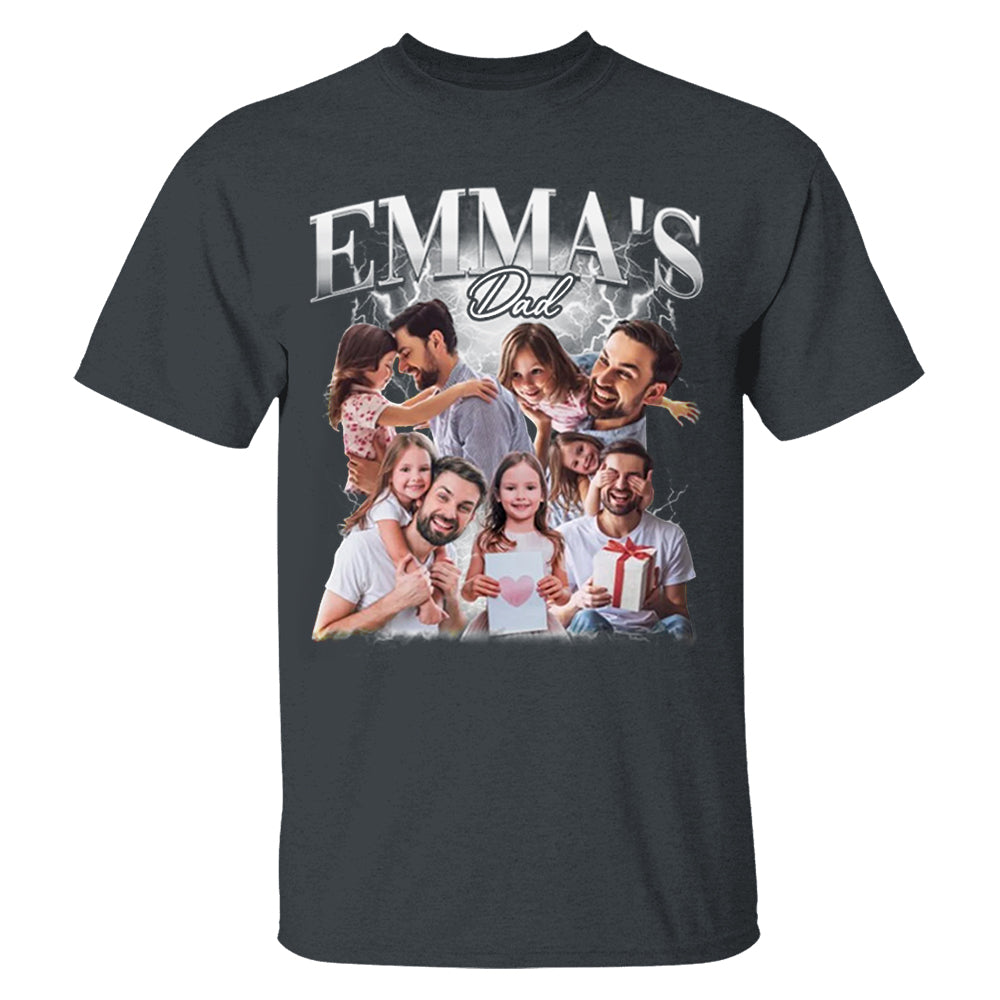 Fathers Day Gift From Daughter, Customized Dad Own Bootleg Rap Tee Shirts, Custom Vintage Shirt