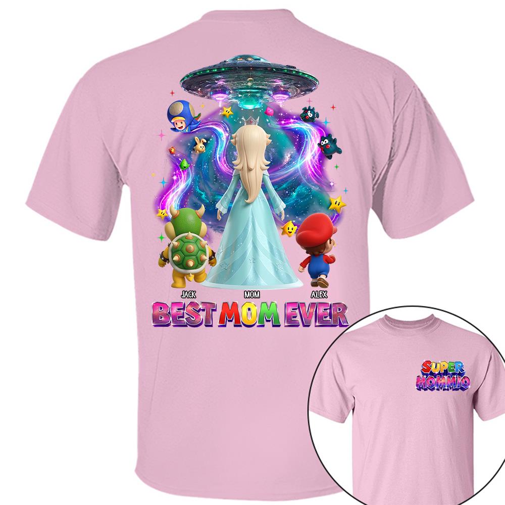 Galaxy Space Super Mommio Custom Shirt, Gift For Mom L0411 