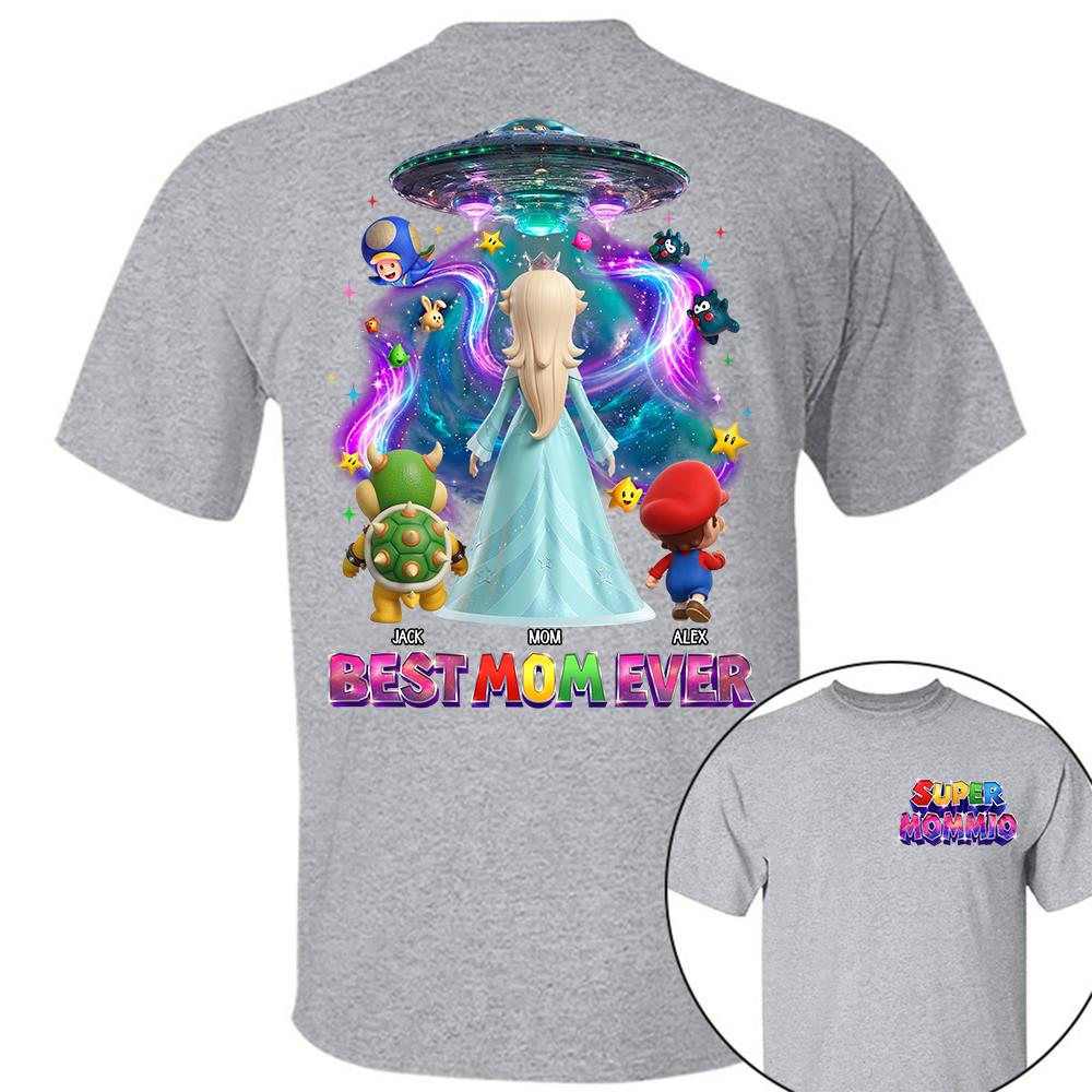 Galaxy Space Super Mommio Custom Shirt, Gift For Mom L0411 