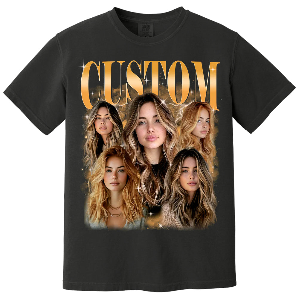 Custom Girlfriend Bootleg Shirt, Custom Bootleg Graphic Tee, Custom Girlfriend Face Tee, Graduation Gift, Personalized Birthday Bootleg Gift