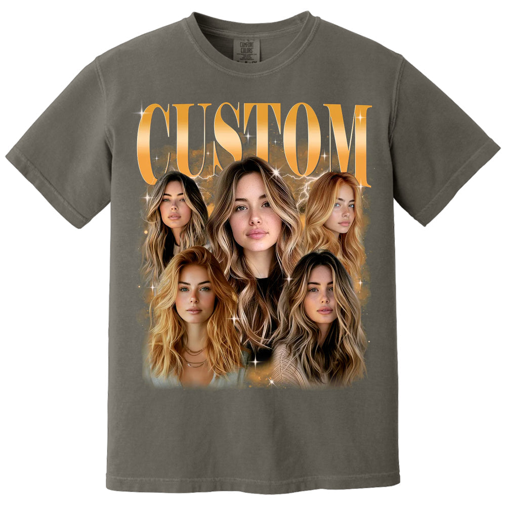 Custom Girlfriend Bootleg Shirt, Custom Bootleg Graphic Tee, Custom Girlfriend Face Tee, Graduation Gift, Personalized Birthday Bootleg Gift